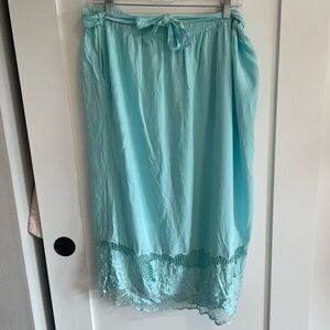 blue bali blue midi skirt